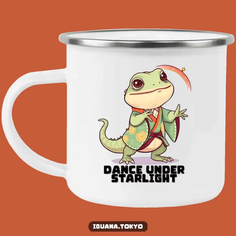 Funny Iguana Dance Camping Mug: Festive Adventures, Durable Funny Gift