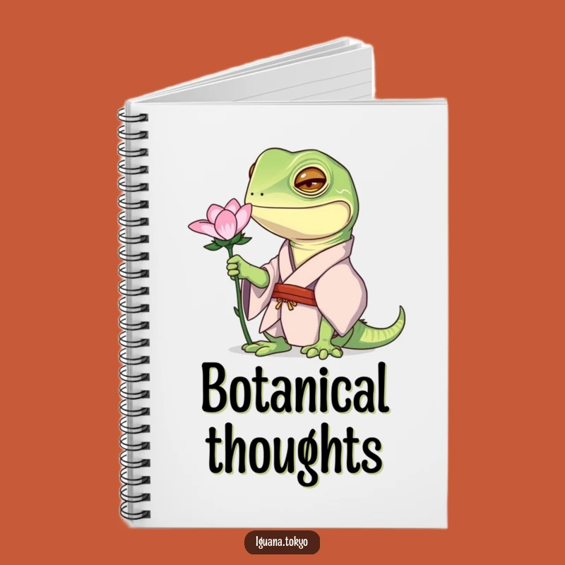 Funny Curious Iguana Kimono Notebook: Nature Journal, Great Funny Gift