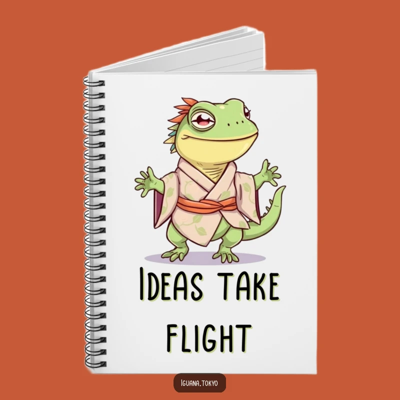 Funny Happy Hop Iguana Kimono Notebook: Joyful Journal, Great Funny Gift