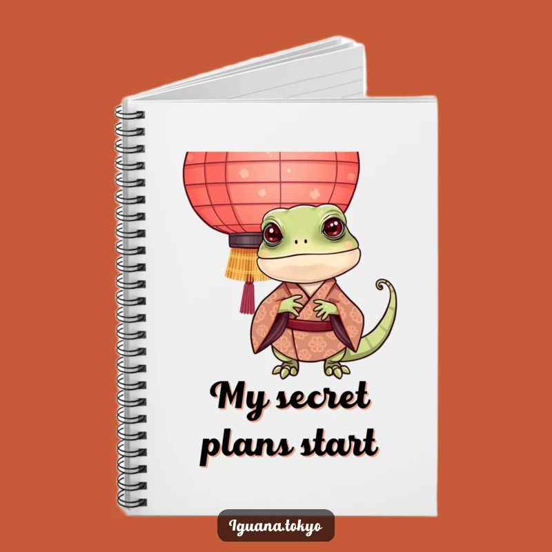 Funny Iguana Kimono Notebook: Playful Peek Journal, Creative Funny Gift