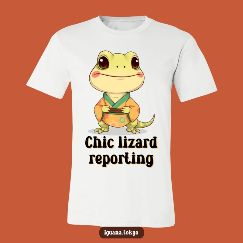 Funny Iguana Kimono T-Shirt: Stylish Reptile Tee, Great Funny Gift